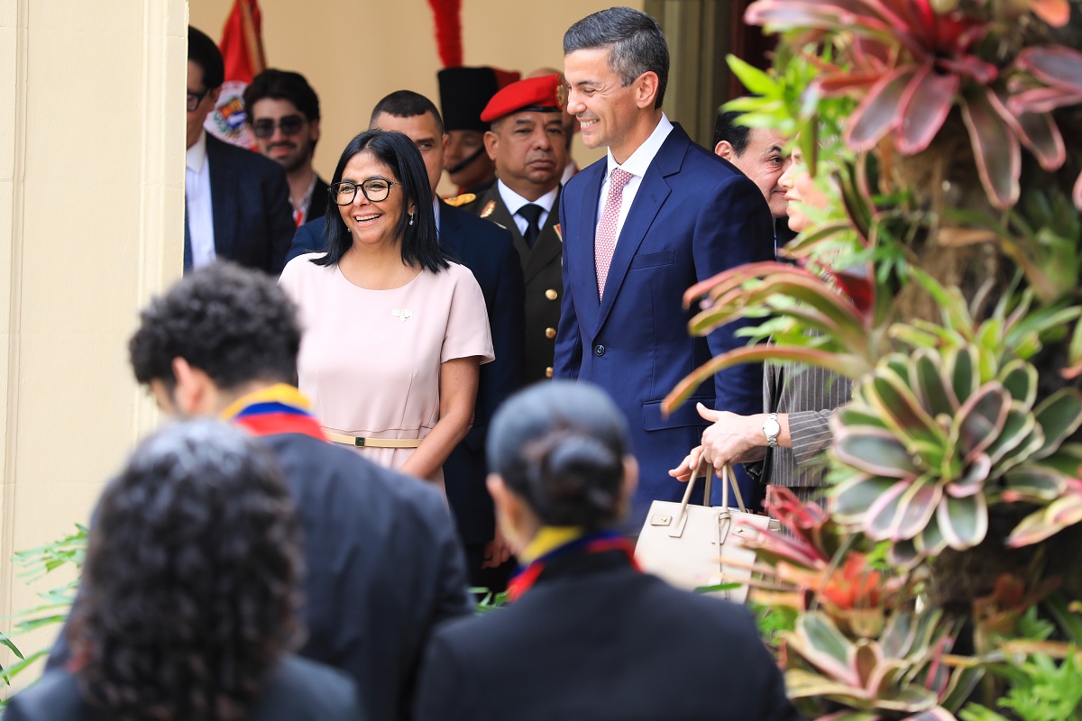Presidenta Delcy Rodríguez recibe a presidente de Paraguay 4