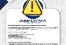 En alerta Servicio Autónomo de Contraloría Sanitaria por lote falsificado de medicamento oncológico Servicio Autónomo de Contraloría Sanitaria