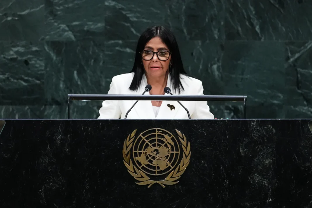 Delcy Rodríguez en la ONU