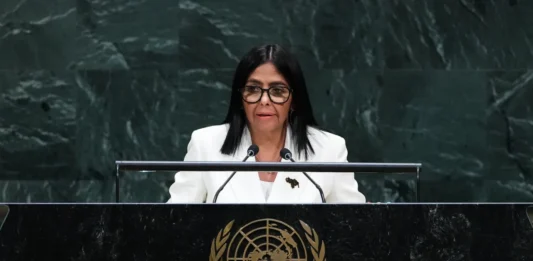 Delcy Rodríguez en la ONU