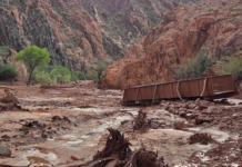 Crecida repentina en el Gran Cañón de EEUU deja daños importantes