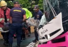 choque de autobuses en la ARC