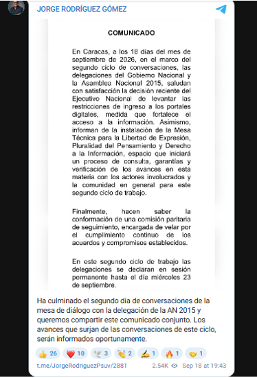 comunicado