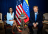 En fotos: Reunión histórica en Nueva York entre los presidentes Delcy Rodríguez y Donald Trump