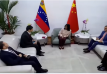 Presidenta Rodríguez sostuvo reunión con el embajador de China, Lan Hu Rodríguez Lan Hu