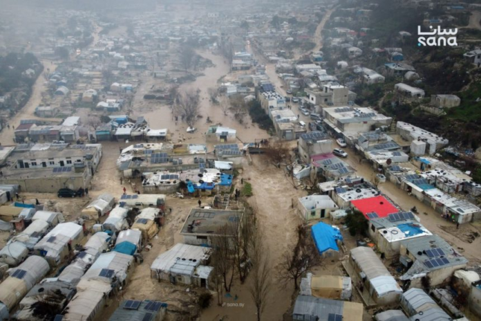 Campamentos de desplazados en Siria