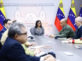 Presidenta Delcy Rodríguez encabeza encuentro con centrales de trabajadores y Fedecámaras Delcy Rodríguez centrales de trabajadores