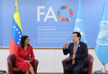 Presidenta Delcy Rodríguez se reúne en Roma con el Director General de la FAO Delcy-Director FAO-Roma portada