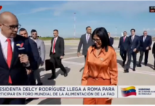 Presidenta Rodríguez arribó a Roma para participar en el Foro Mundial de Alimentación de la FAO Presidenta Rodríguez arribó a Roma para participar en el Foro Mundial de Alimentación de la FAO