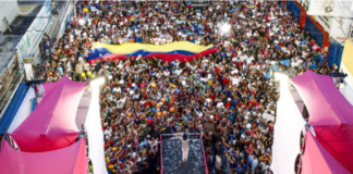 Carabobeños reciben Delcy Rodríguez