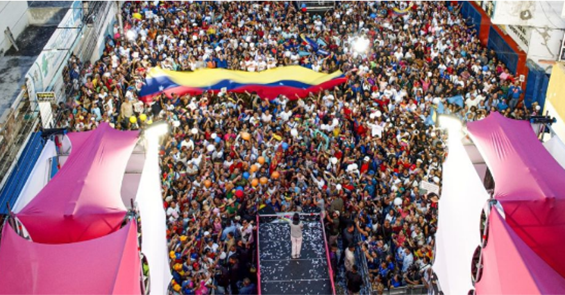 Carabobeños reciben Delcy Rodríguez Carabobeños reciben Delcy Rodríguez