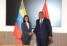 Pdta. Delcy Rodríguez se reunió en Roma con el Presidente de Angola