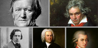 compositores académicos del período Clásico y Romántico