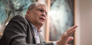 El expresidente Rafael Correa