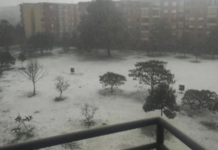 lluvia de granizo-Bogotá