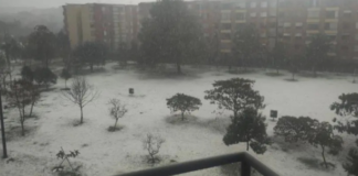lluvia de granizo-Bogotá