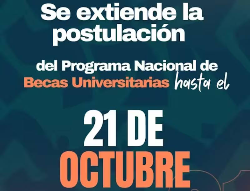 Becas Universitarias MPPEU: Registro se extiende al 21 de octubre Programa Nacional de Becas Universitarias